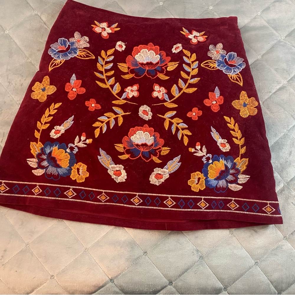 Flying Tomatoe suede skirt